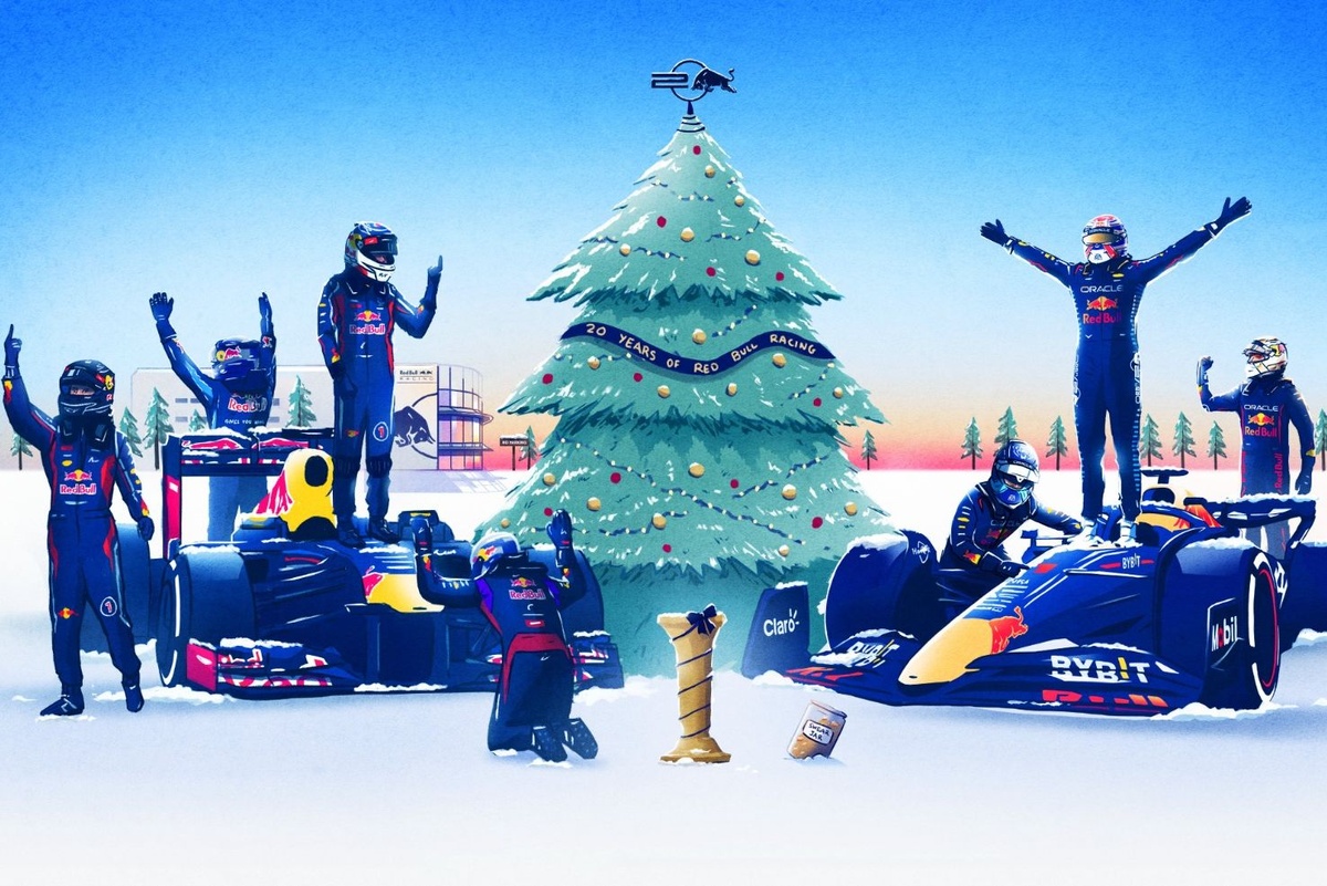 In beeld: Zo vierden de F1-coureurs kerst